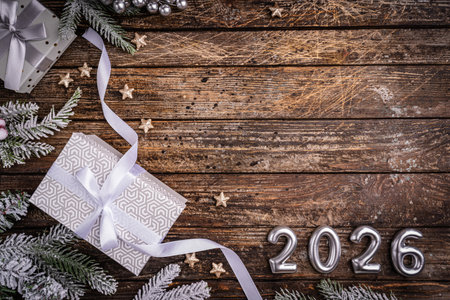 Christmas and Happy New background
