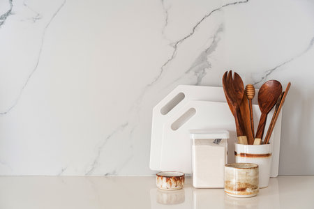 Kitchen utensils background