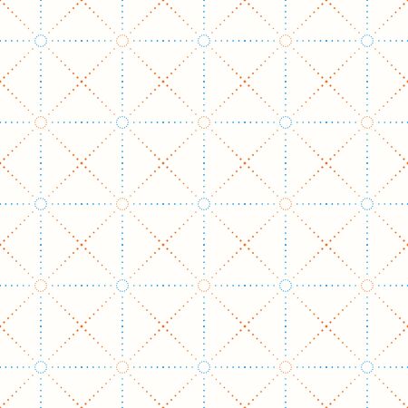 color grid of dots squares and rhombuses on a light backgroundのイラスト素材