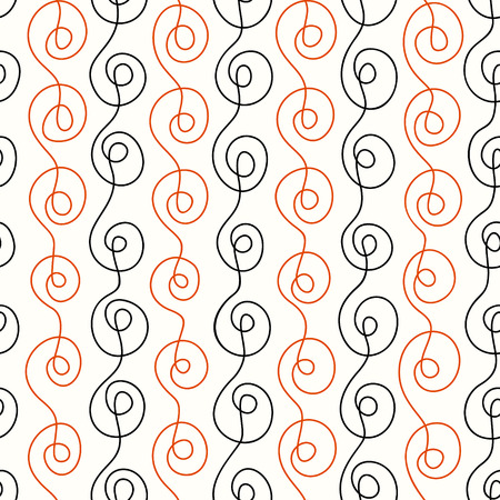 seamless pattern curls line on a light backgroundのイラスト素材