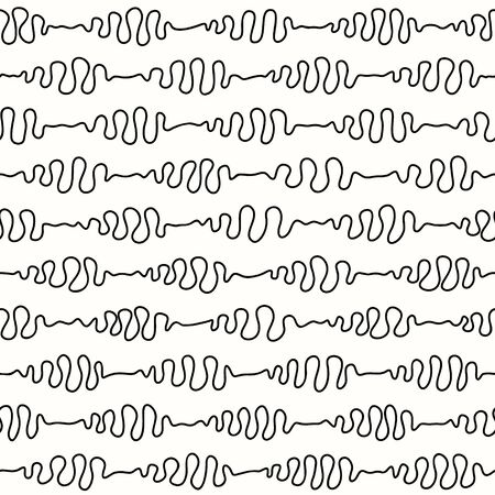 seamless pattern curls line on a light backgroundのイラスト素材