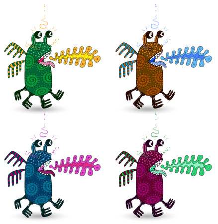 Sticker, drawing on clothes or for printingのイラスト素材