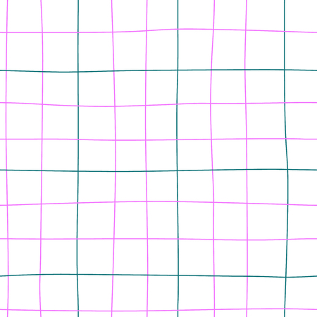 Pattern of pink and blue lines on a light background. Checkered background for clothes, packaging or cover.のイラスト素材