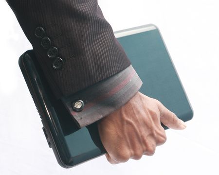 business man with laptoの写真素材