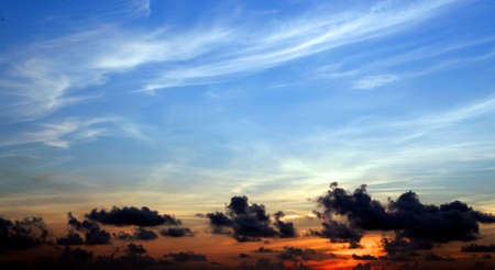 evening skyの写真素材