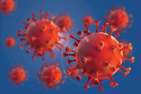 coronavirus closeupの写真素材