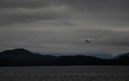 Sea Plane Landing in Tofino, British Columbia