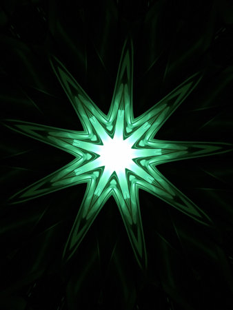 green abstract illustration star greenの写真素材