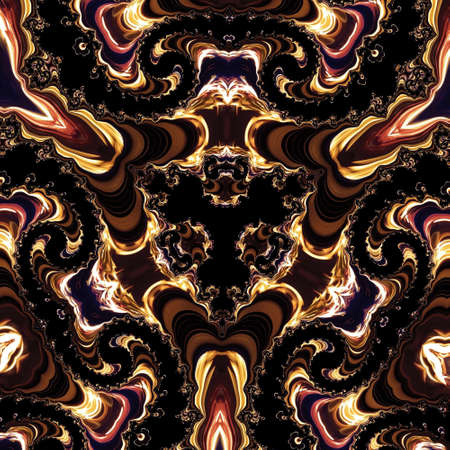 Abstract Computer generated Fractal design. A fractal is a never-ending pattern. Fractals are infinitely complex patterns that are self-similar across different scales. Great for cell phone wallpaperの写真素材