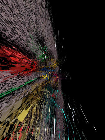 Imaginatory fractal background Image with a variety of color patternsの写真素材