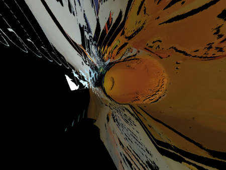 Imaginatory fractal background Image with a psychedelic abstract design.の写真素材