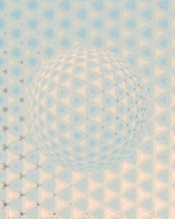 Abstract fractal computer generated composition with various geometrical shapes.の写真素材