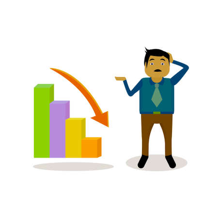 businessman theme cartoon vector illustration carrying a suitcase. suitable for illustration about the business world.の写真素材