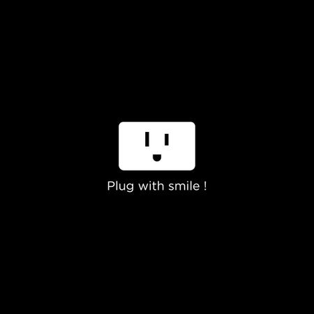 Smart plug cute simple logo icon sign symbol design concept