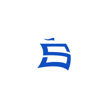 S letter sail logo icon sign designのイラスト素材