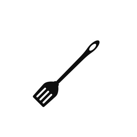 Spatula icon. Kitchen utensil sign. Graph symbol for cooking web site and apps design, logo, app, UIのイラスト素材