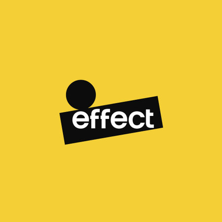 EFFECT lettering wordmark logo design conceptのイラスト素材