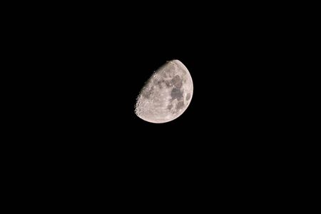 The Moon is an astronomical body that orbits planet Earth, being Earth's only permanent natural satelliteの写真素材