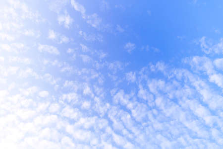 Dramatic monsoon cloud formation in the blue sky after heavy rain