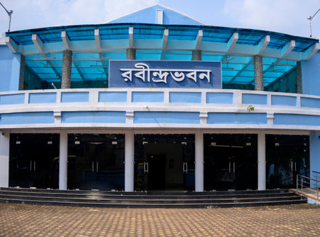 Ravindra Bhavan is a Fully air-conditioned auditorium for conference, theatrical performance, stage shows, enable 100 plus audience to hear and watch performances, entertainment venues, community halls, and theaters, and used for rehearsal, presentation, のeditorial素材