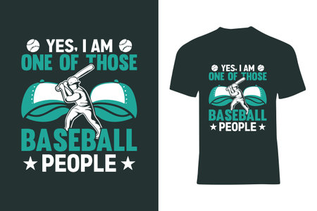 Creative baseball-themed graphic featuring a batter and bold typography, perfect for shirts and gifts for fans. Ideal for expressing passion for baseball in a fun and stylish manner.のイラスト素材