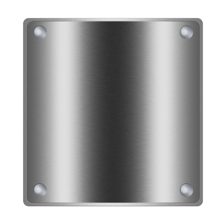 Chrome board. empty illustration, texture, bacground to insert text or designの写真素材