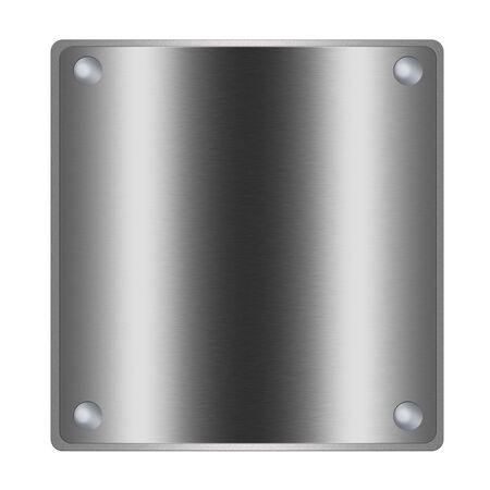 Chrome board. empty illustration, texture, background to insert text or designの写真素材