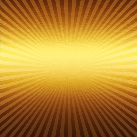 gold metal background with beams of lightの写真素材