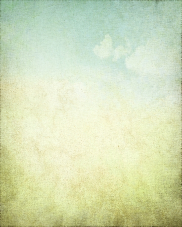 grunge background canvas texture with delicate abstract blue sky view