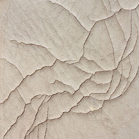 old cracked leather background texture の写真素材