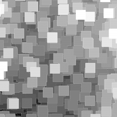 black and white mosaic tiles background or texture, pieces of paperの写真素材