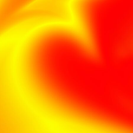 fancy valentines background, part of red heart on yellow backgroundの写真素材