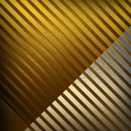 gold metal texture striped backgroundの写真素材