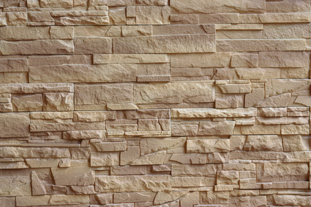 beige brick wall texture backgroundの写真素材