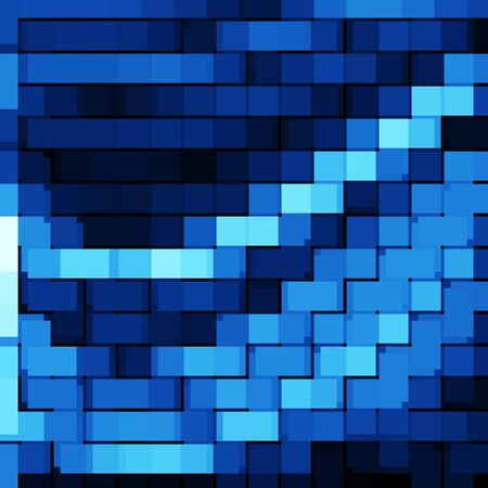 blue abstract background bricks texture patternの写真素材