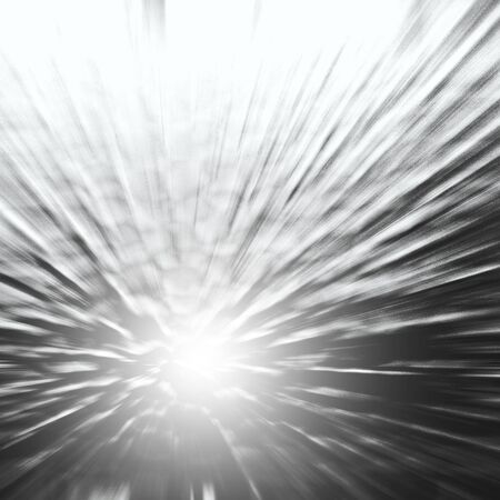 gray abstract background silver metal plate and rays of light embossed in glass or iceの写真素材