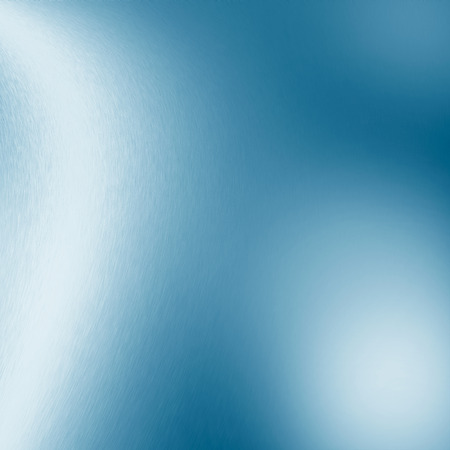 blue abstract background chrome metal texture on white decorative lights blurの写真素材