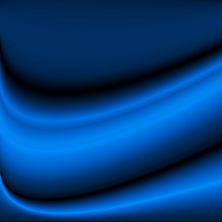 blue abstract satin background fabric texture wavy patternの写真素材