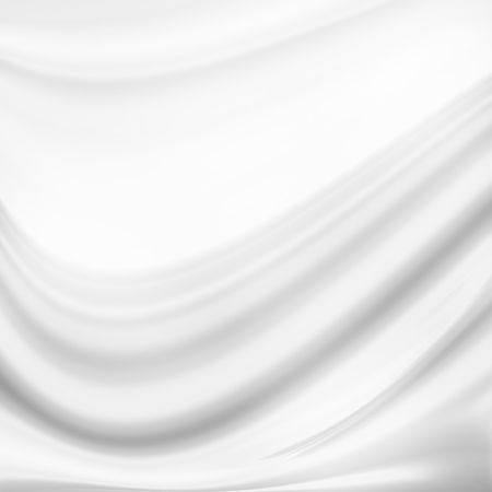 white satin background smooth silk fabric texture wavy patternの写真素材