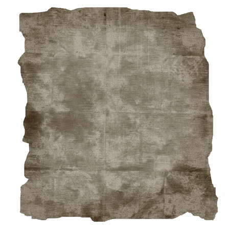 sheet of scrap paper texture, burnt edges paper isolated on white backgroundの写真素材