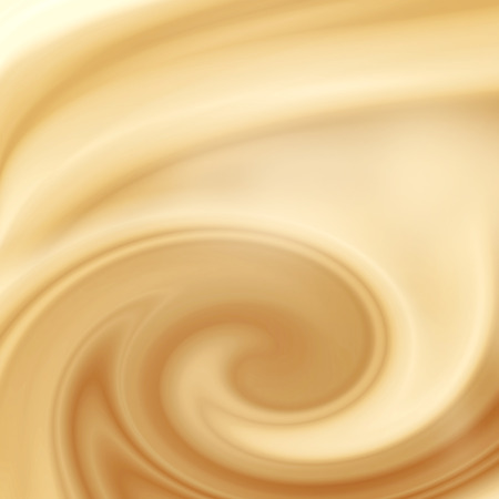 beige abstract swirl background, cream, white chocolate or milk and coffee satin backgroundの写真素材