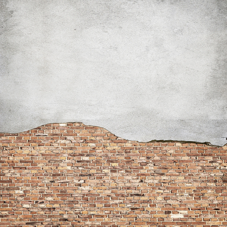 concrete and brick wall texture urban backgroundの写真素材
