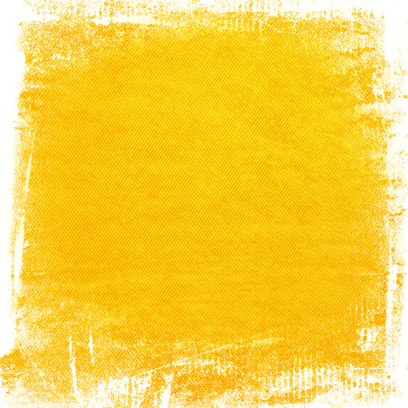 yellow watercolor paint grunge background canvas texture background abstract lines pattern and brush strokesの写真素材