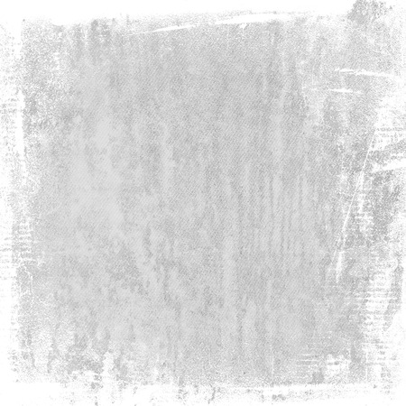 bright gray grunge background, watercolor painted canvas texture abstract brush strokes white frameの写真素材