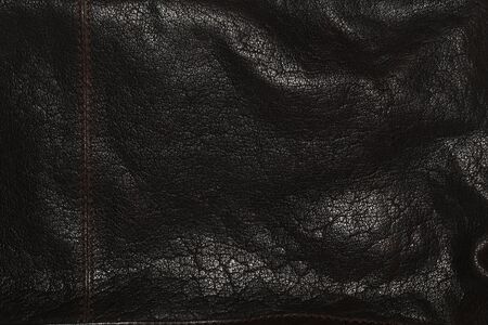 d leather texture black backgroundの写真素材