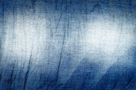 blue jeans texture background, wrinkled denim texture backgroundの写真素材
