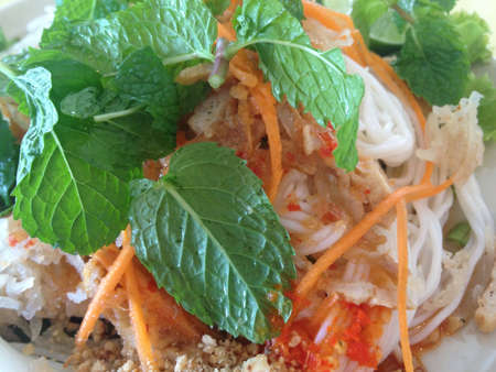 Asian style noodle with spicy sauce