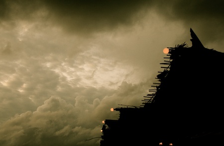 Place in shadowの写真素材