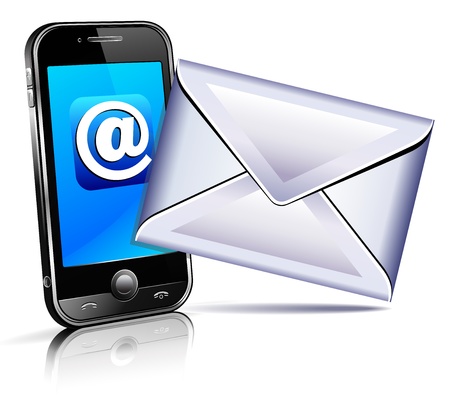 Send a letter icon - mobile phoneのイラスト素材