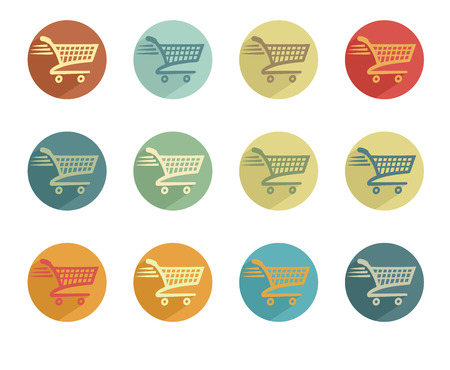 Check Out Icon Retro Symbol Button - Add to Cart Iconのイラスト素材